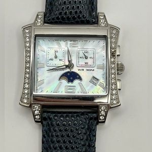 Invicta Dark Blue Angel Mother of Pearl Watch